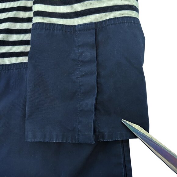COS Navy & White Striped Cotton Poplin & Knit Dress Size Small - Picture 13 of 13